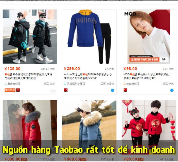 Nguồn hàng Taobao rất tốt để kinh doanh